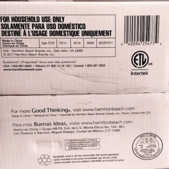 Hamilton Beach 5 Minute Breakfast Sandwich Maker Valentine Gift Birthday Mom Dad - Picture 6 of 8